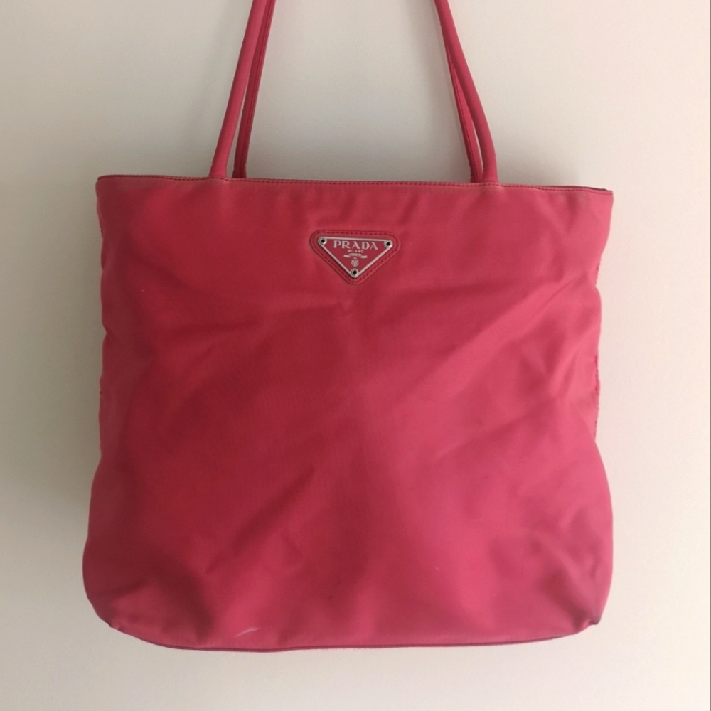 Prada Pink Tessuto Nylon Tote